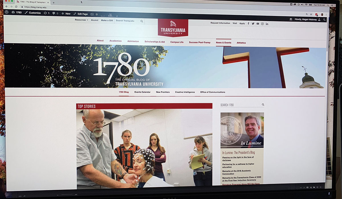 Transylvania launches new digital outreach efforts with 1780 blog