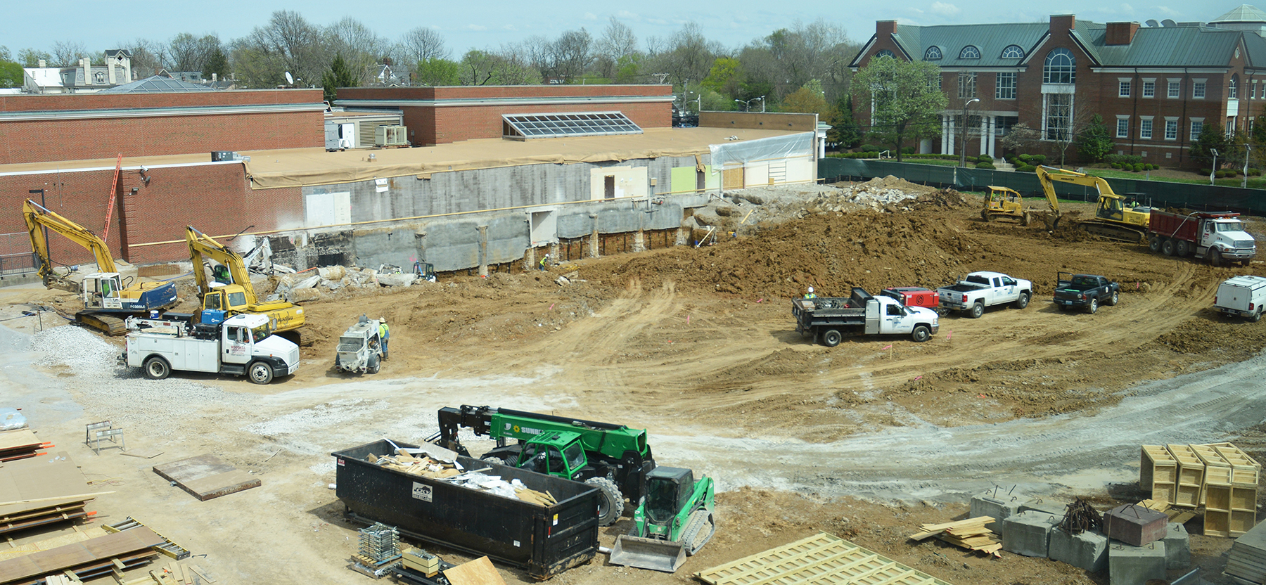 Demolition complete, construction underway on new Campus Center at Transy
