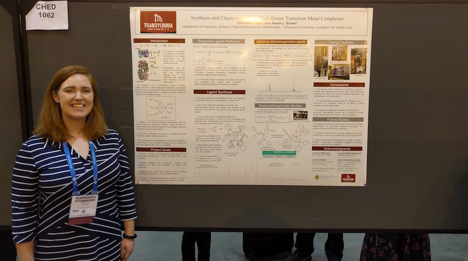 Recent Transylvania graduate receives full scholarship, stipend to pursue Ph.D. in chemistry