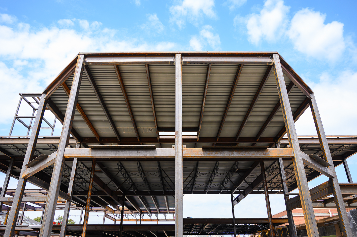 Steel structure of new Transylvania Campus Center nearly complete