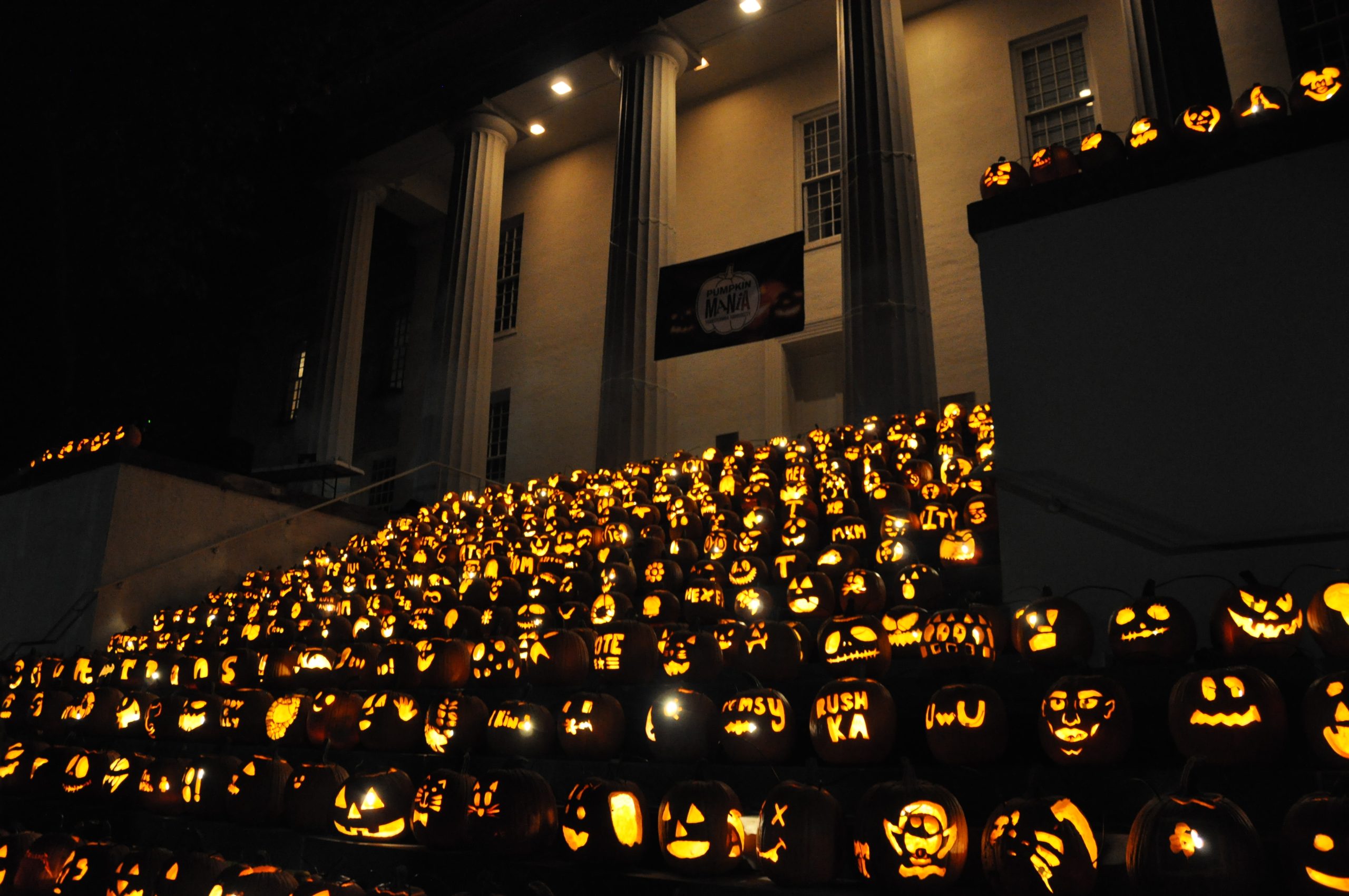 jack-o'-lanterns on Old Morrison steps
