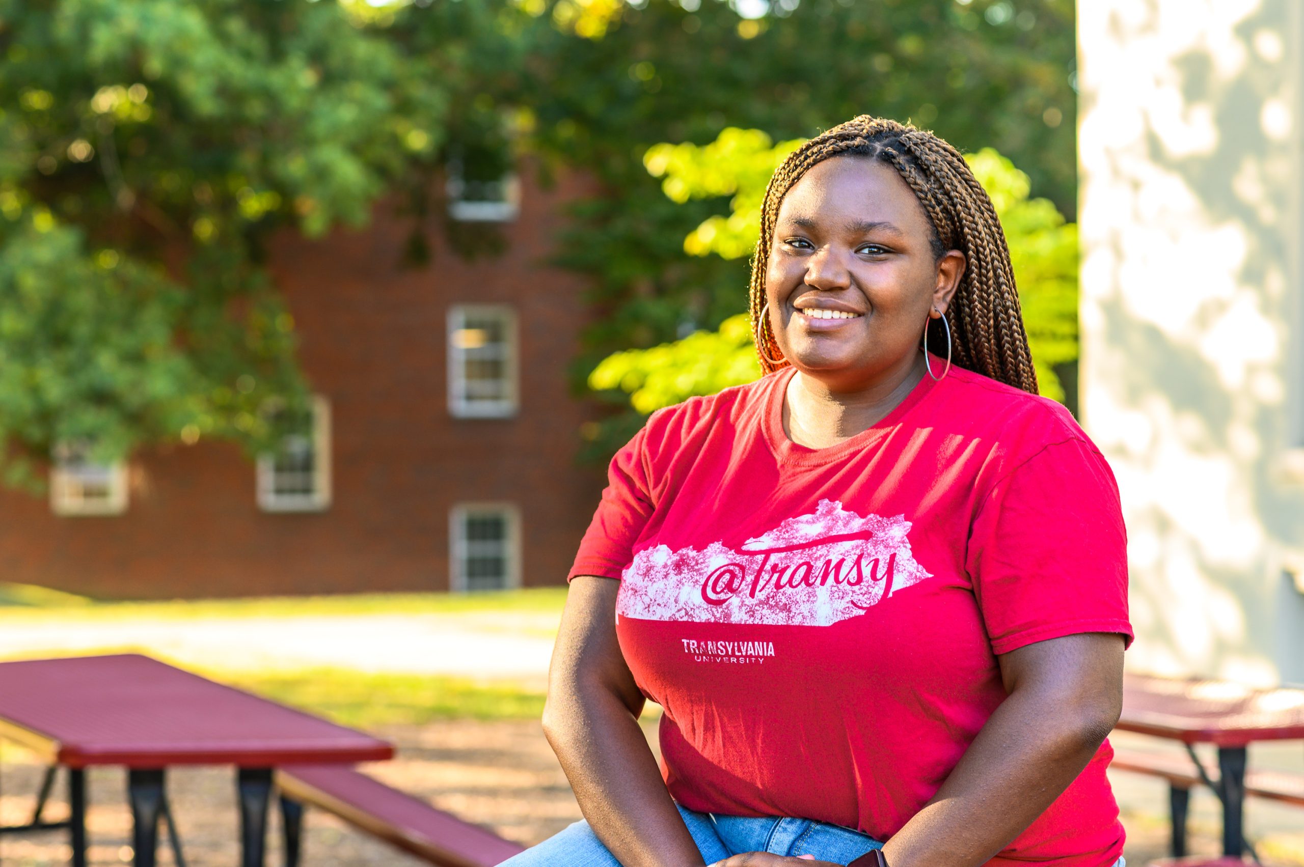 Nyah Mattison on campus