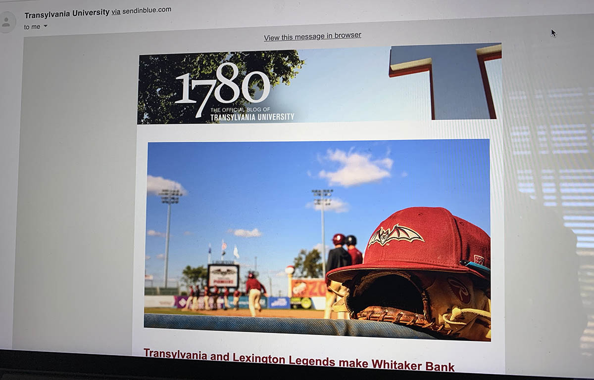 Get updates from Transy’s 1780 blog sent straight to your email