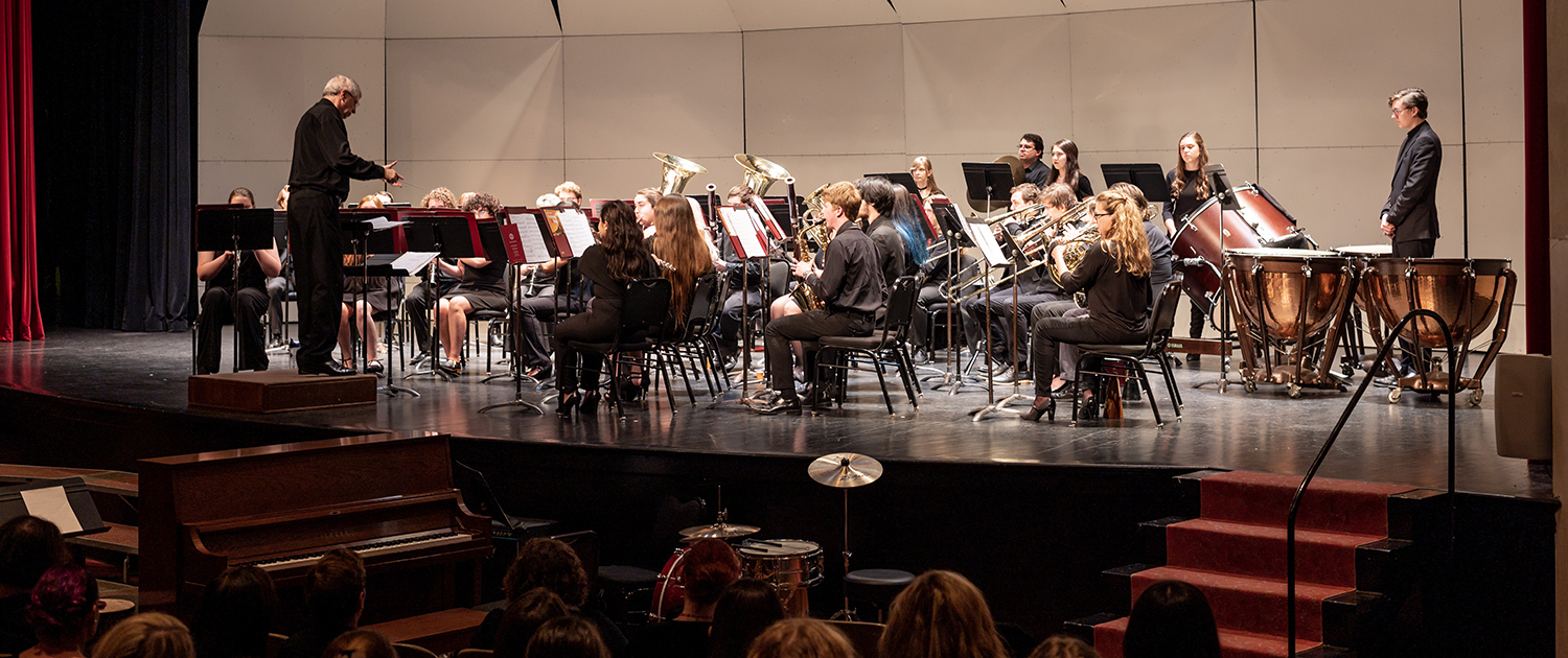 musicians playing in Haggin Auditorium