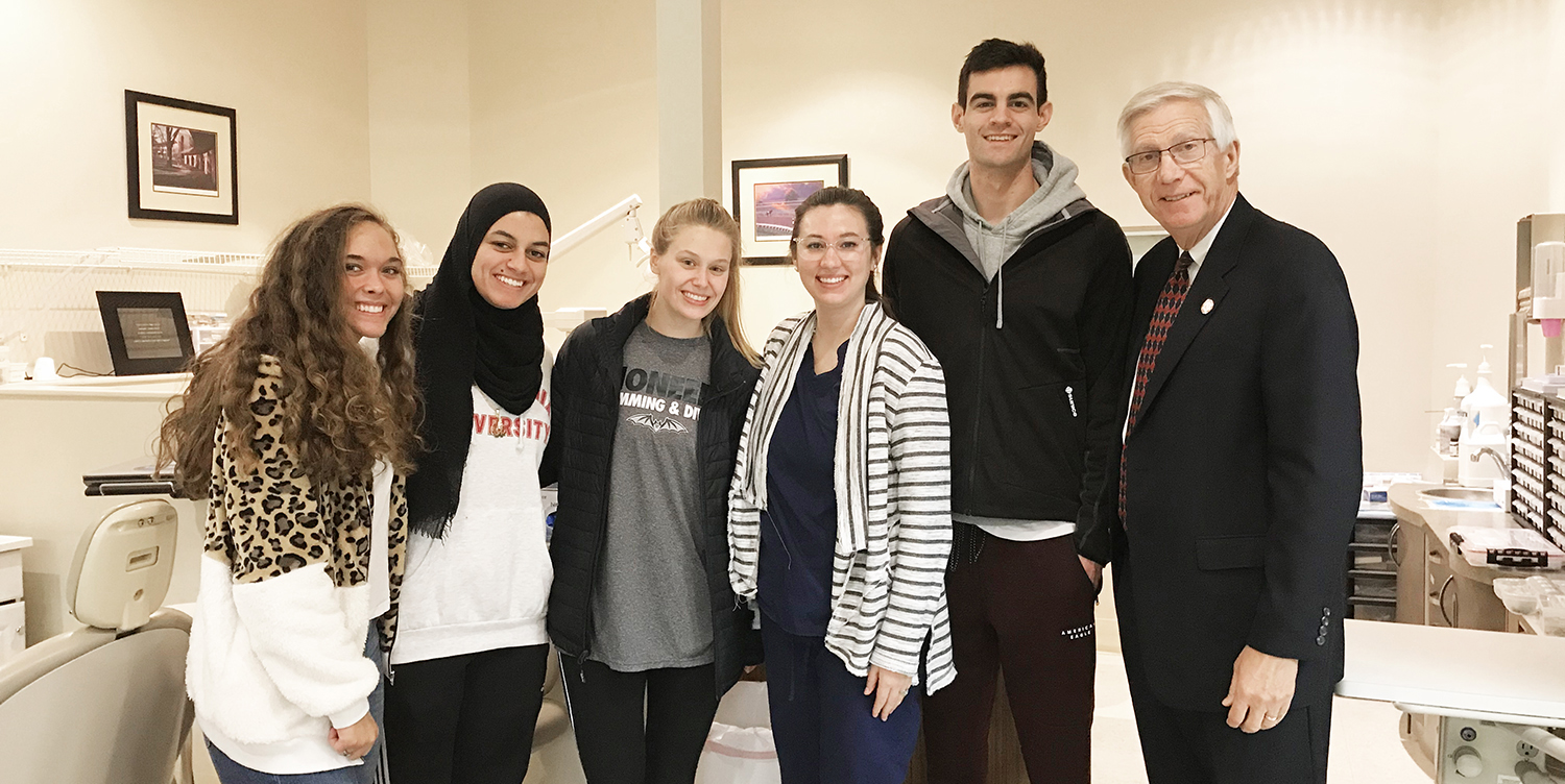 Local volunteer clinics and interim university president help Transylvania students sink teeth into world of dentistry