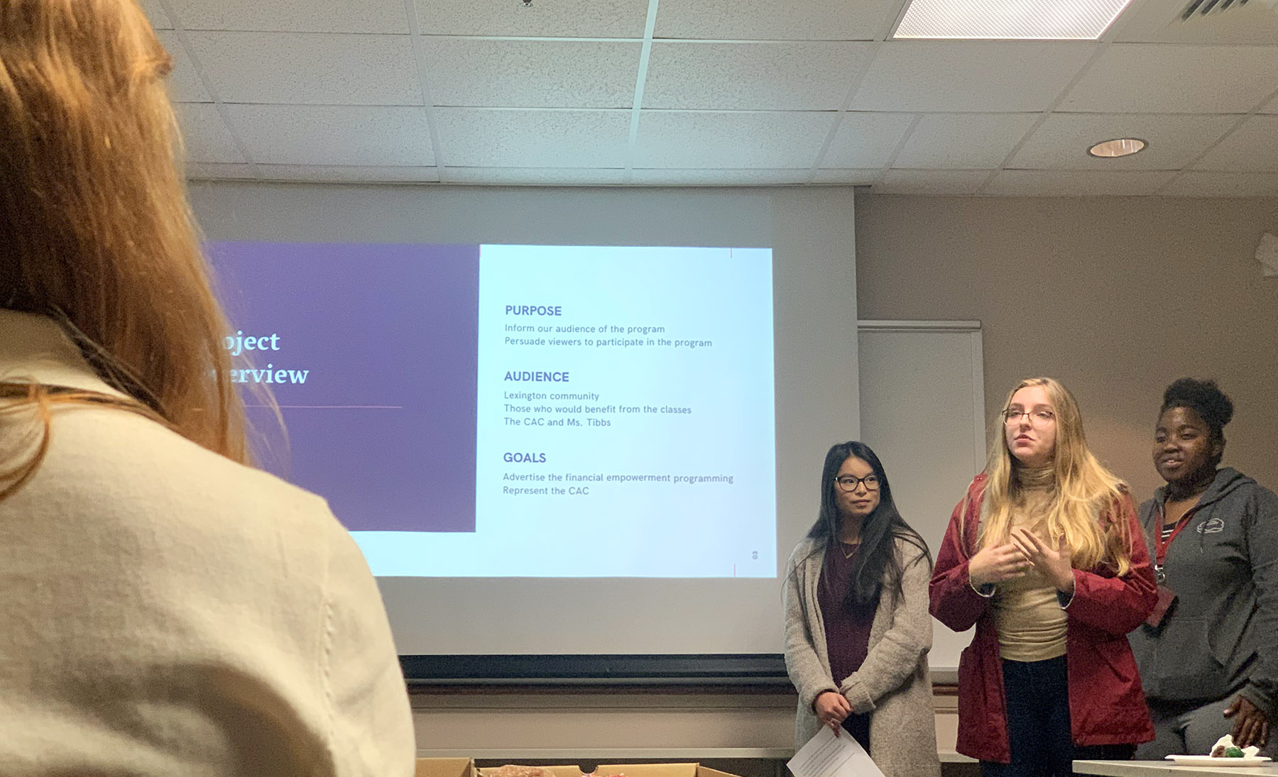 Transy students connect with community nonprofits for class projects