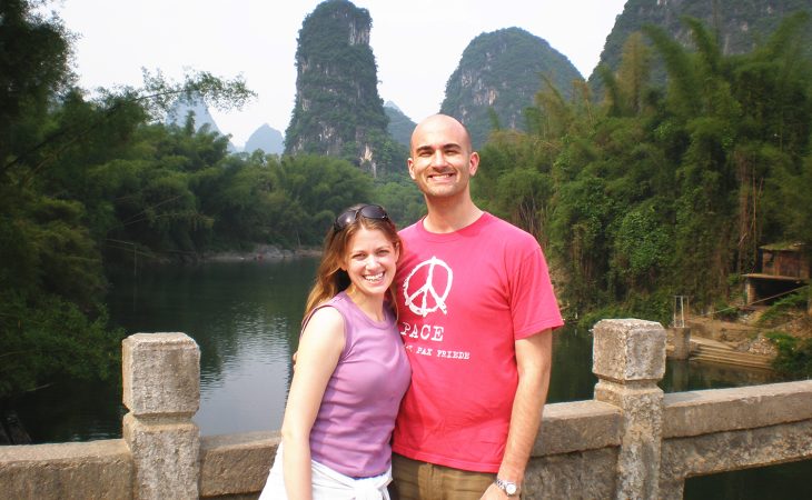 Hess and wife in China