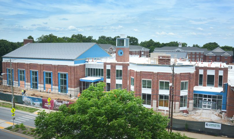 Campus center from above