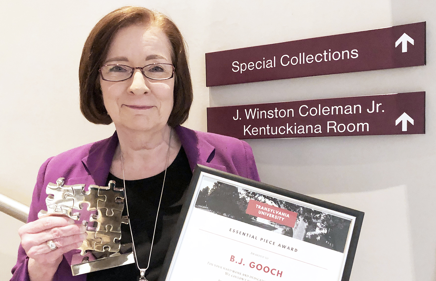 Transylvania Special Collections librarian retires after 26 years of connecting researchers with historical treasures
