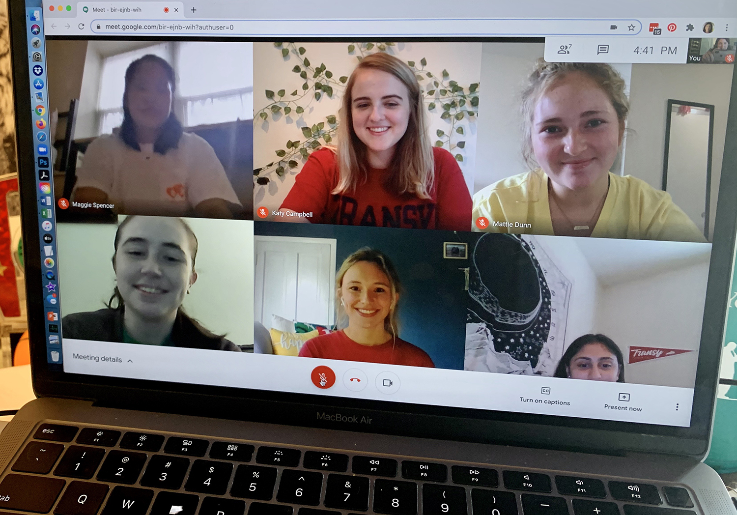 students in a video conference