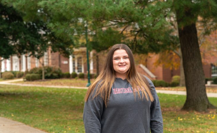 A Transylvania University student on the campus where she found a tight-knit community