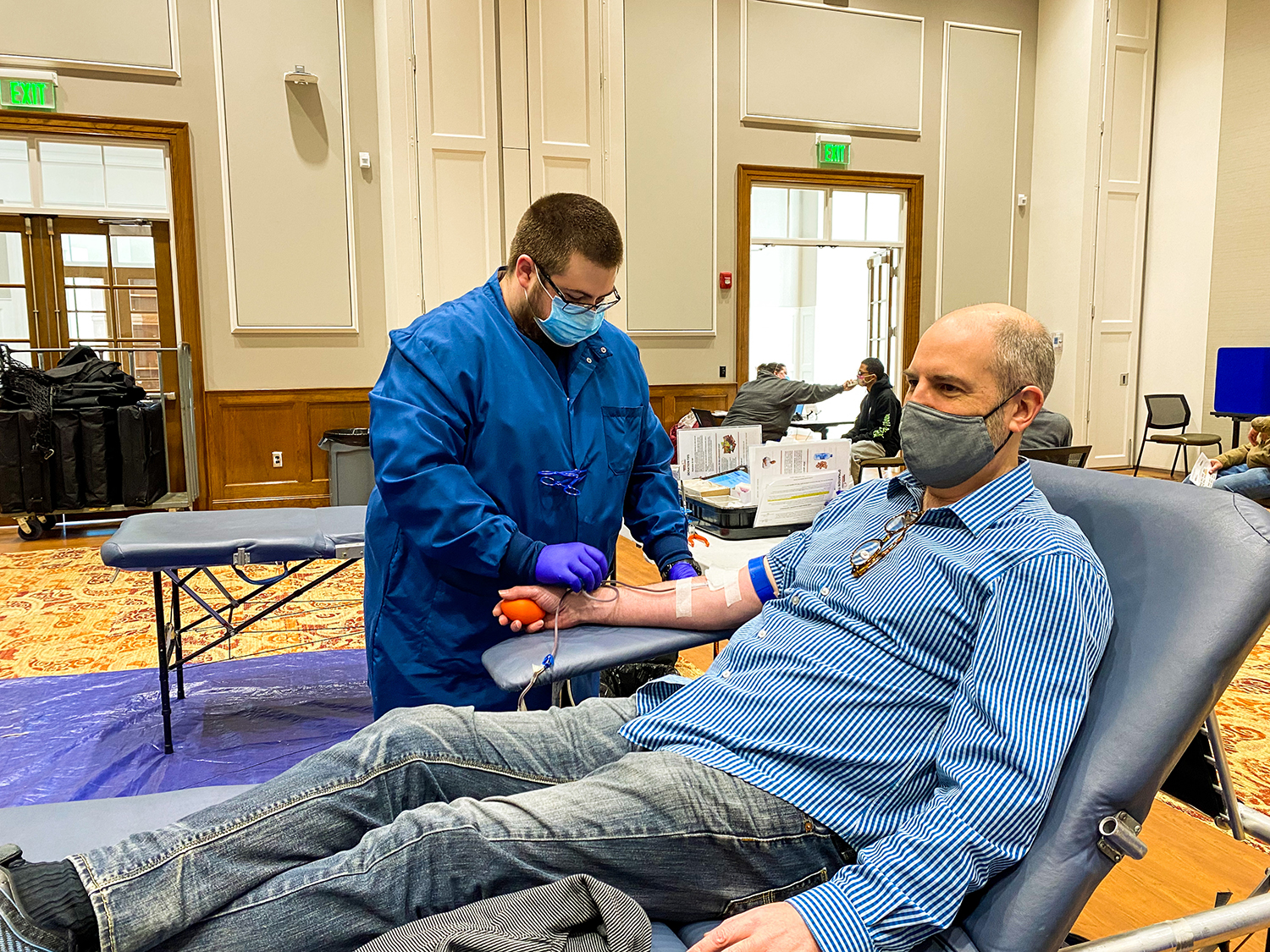 Transylvania community answers call to service at campus blood drive today