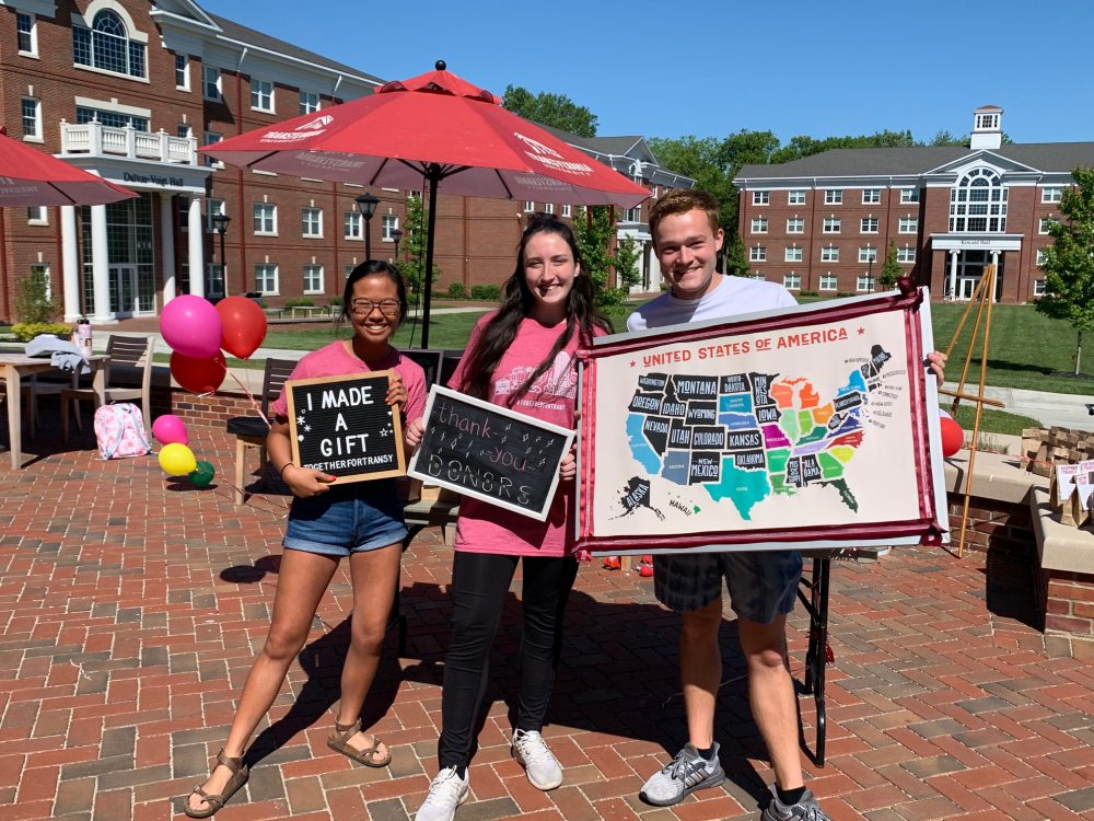 Students supporting Together for Transy