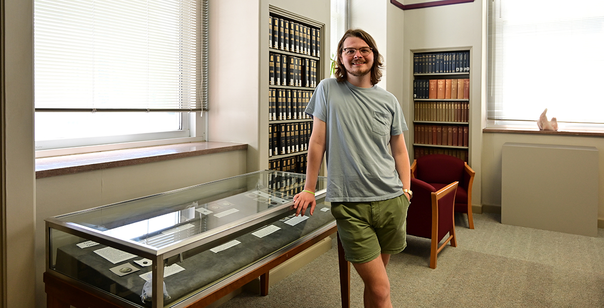 Transylvania senior shares significance of ancient coins through academic internship