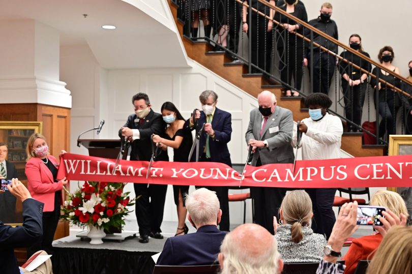 Ribbon cutting at the William T. Young Campus Center
