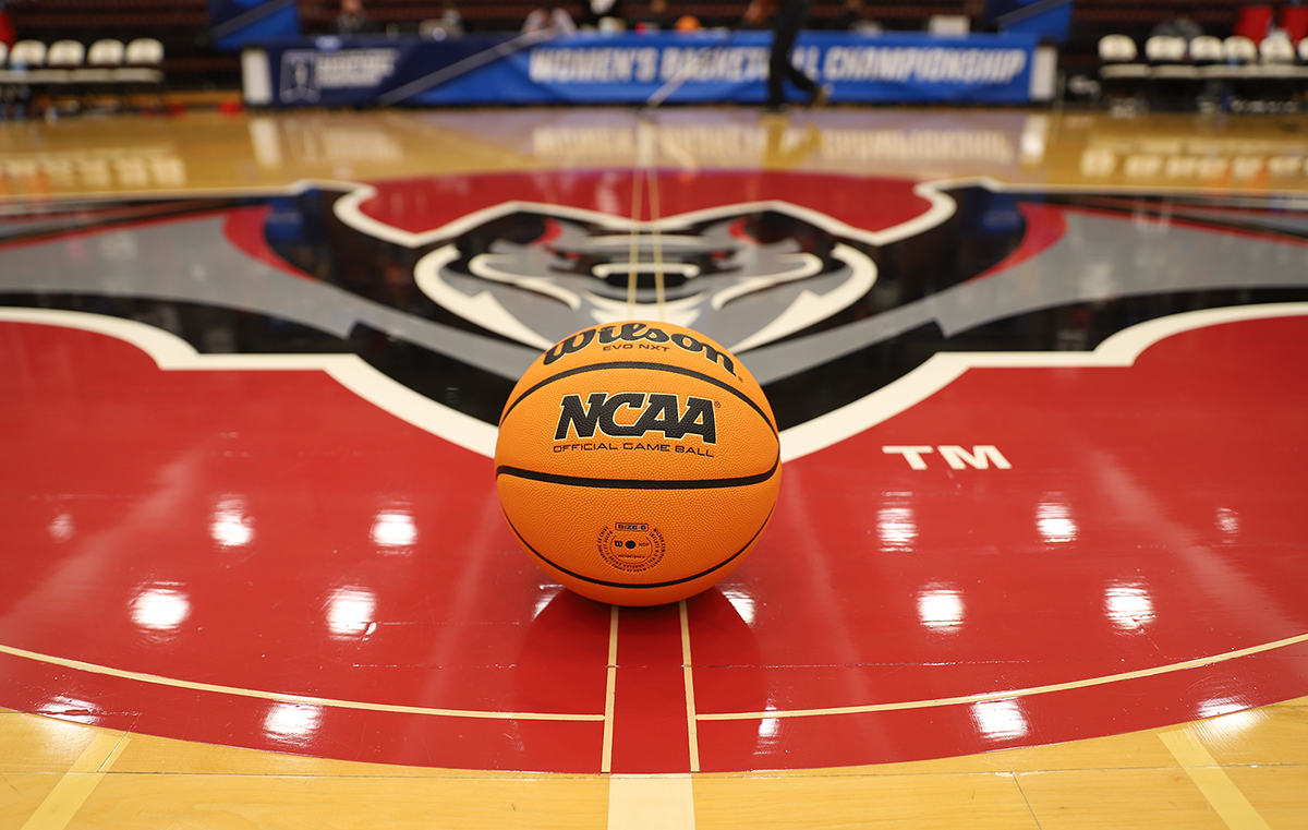 basketball on a court