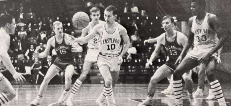 Robert T. Berry, pictured at right, and the Transylvania Pioneers take on Bellarmine in 1966. 