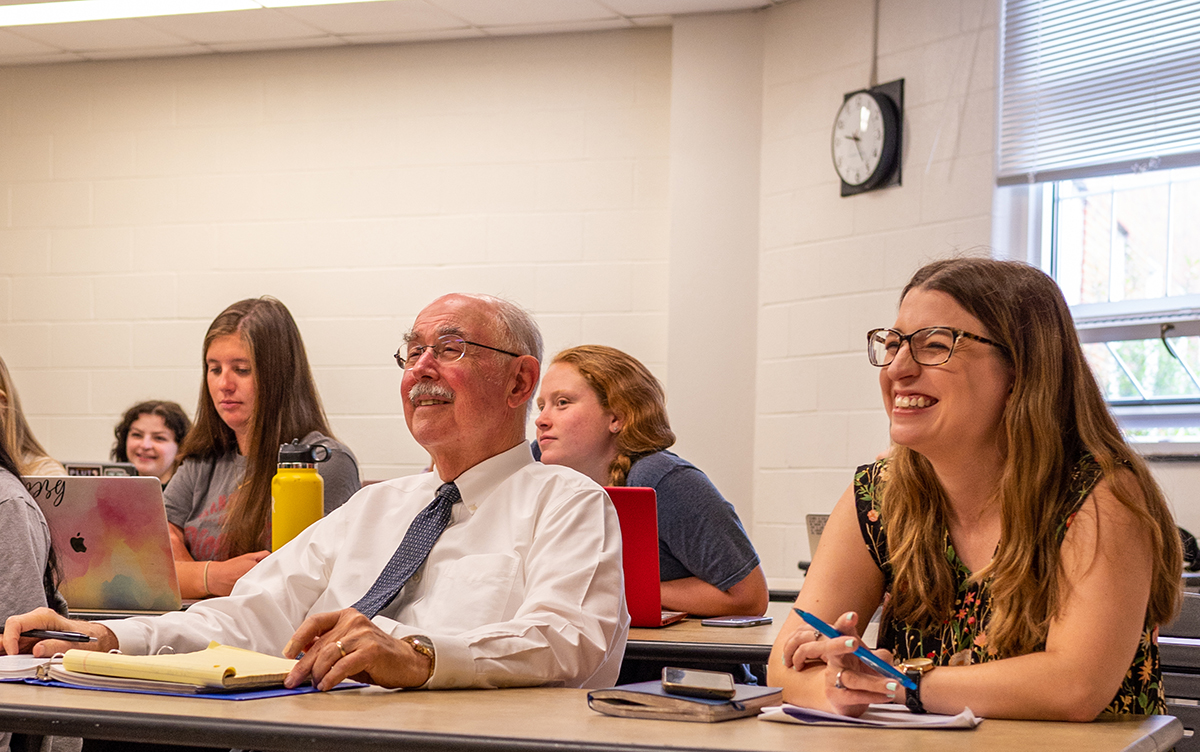 people sitting in a classroom