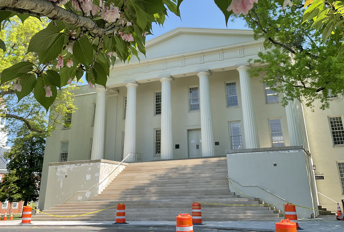 Transylvania finishing up Old Morrison step replacement project