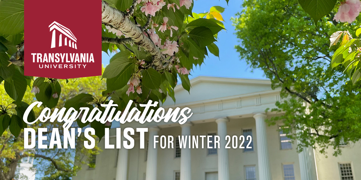 Congratulations Dean's List for winter 2022