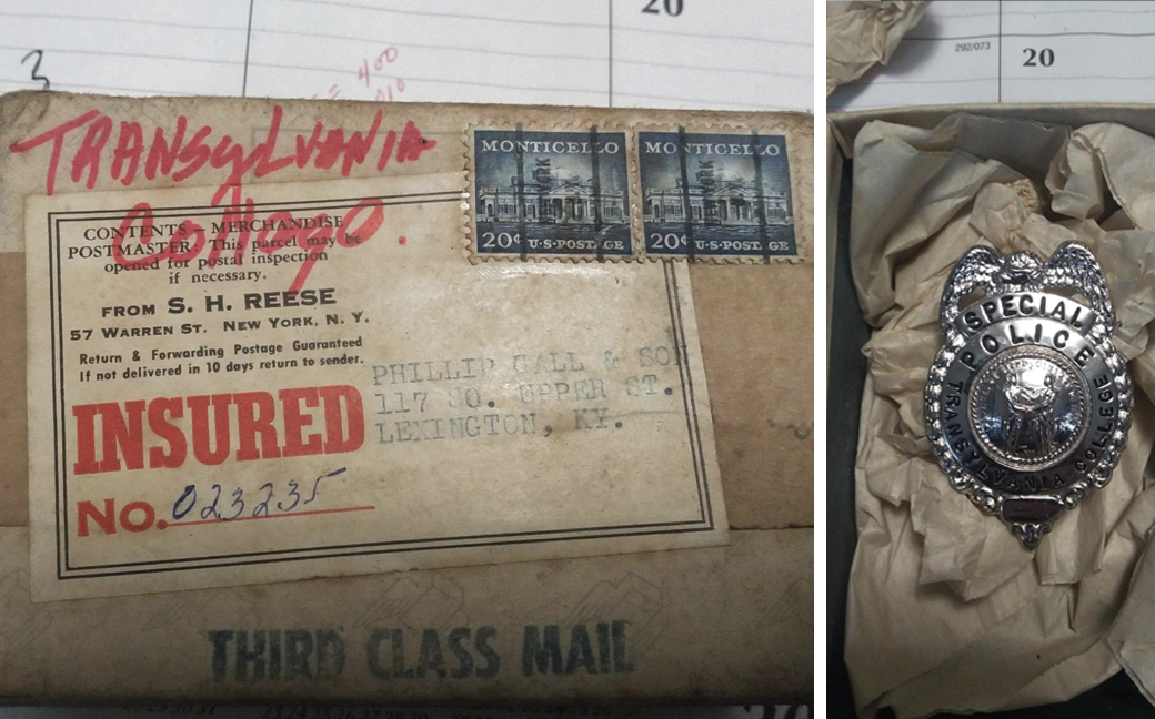 Transylvania DPS receives mysterious ’50s badge in campus mail