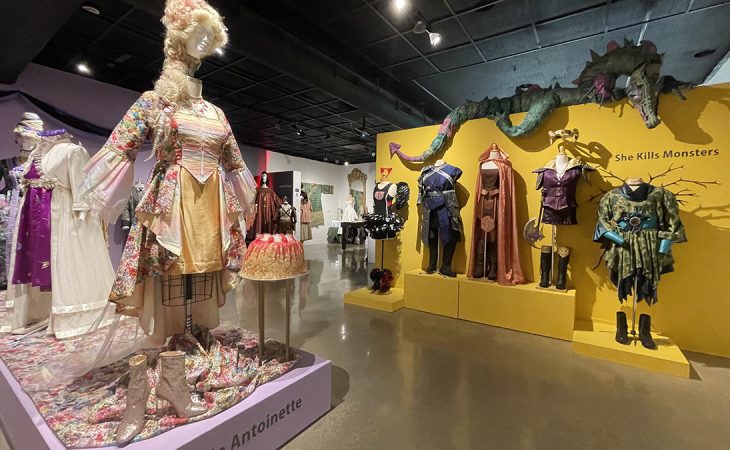 art gallery with costumes