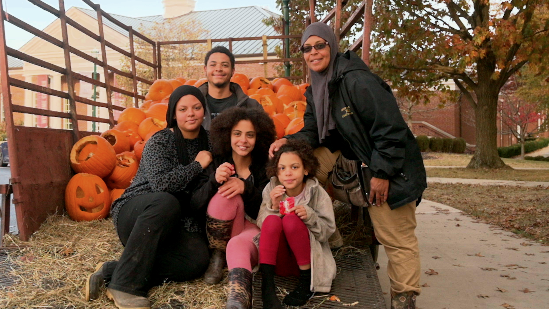 The Abraham family from Slak Market Farm
