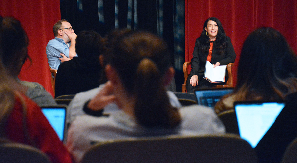 Transylvania students talk poetry with U.S. poet laureate before public event tonight