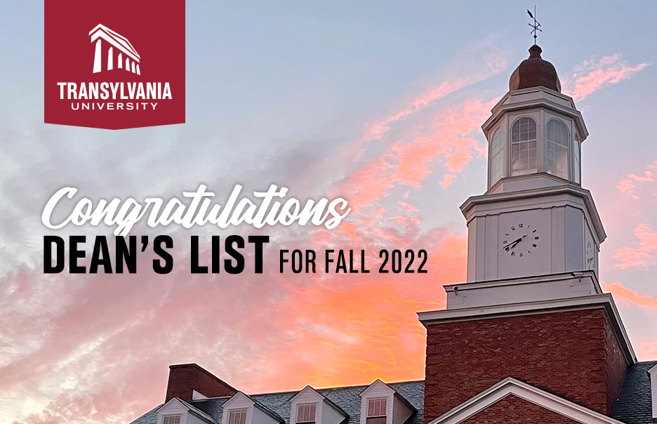 Transylvania announces dean’s list for fall term 2022
