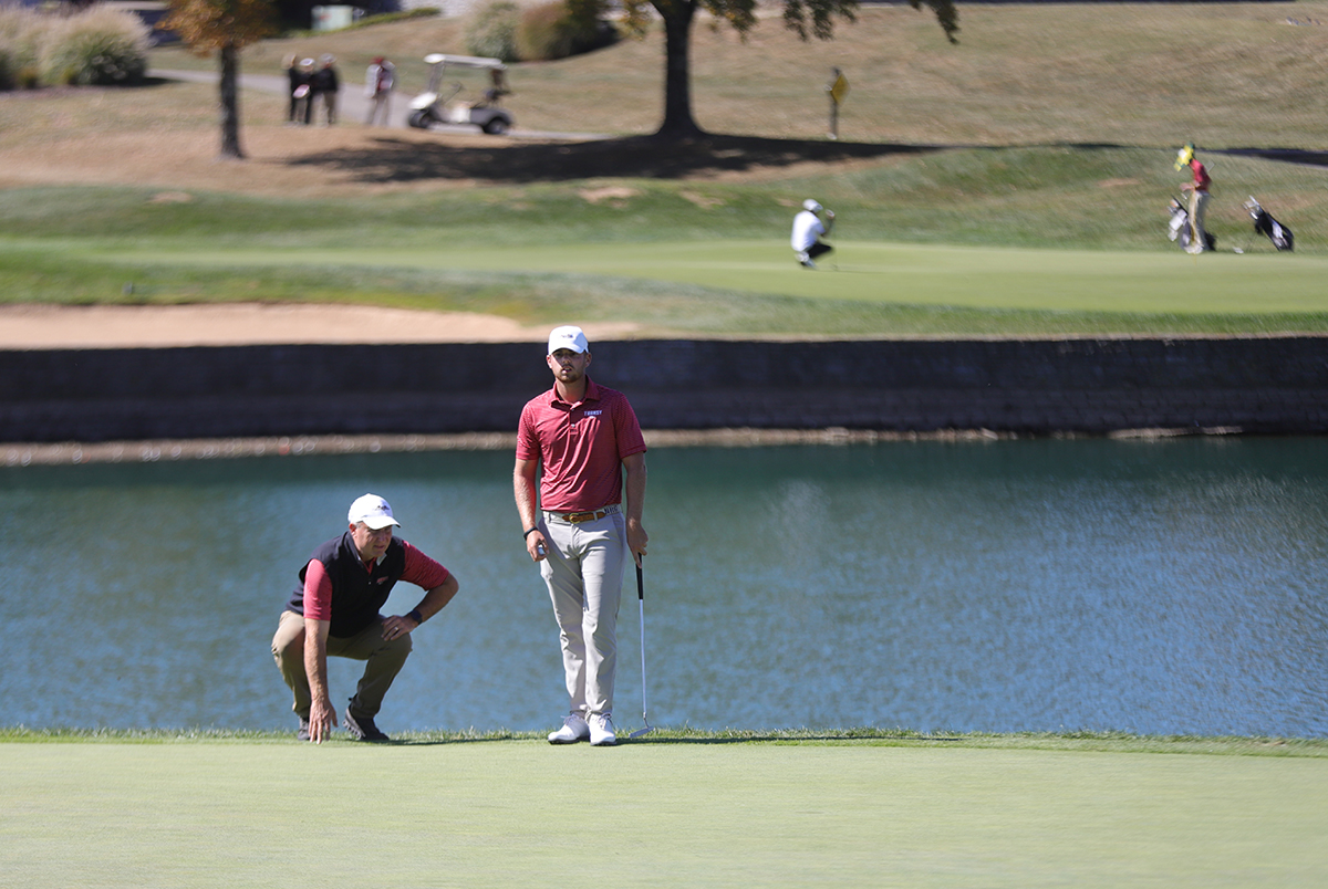 people on a golf course