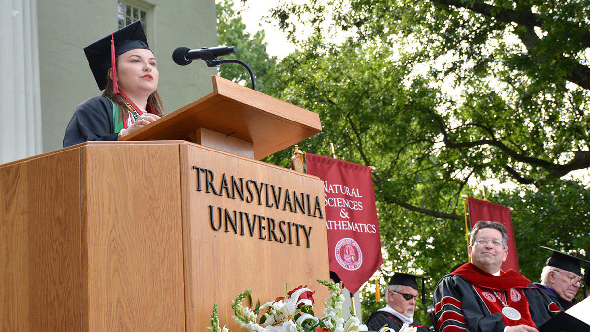 Transylvania student speaker challenges 2023 class to say “yes”