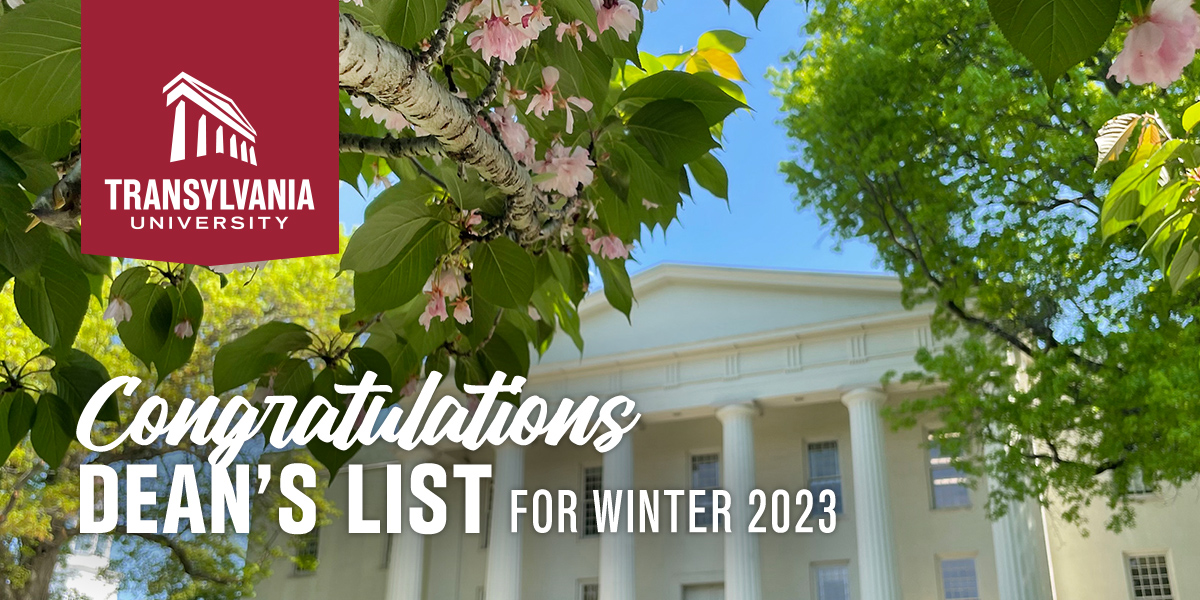 Congratulations Dean's List for Winter 2023
