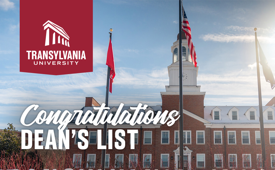 Transylvania announces dean’s list for fall term 2023 Transylvania University 1780