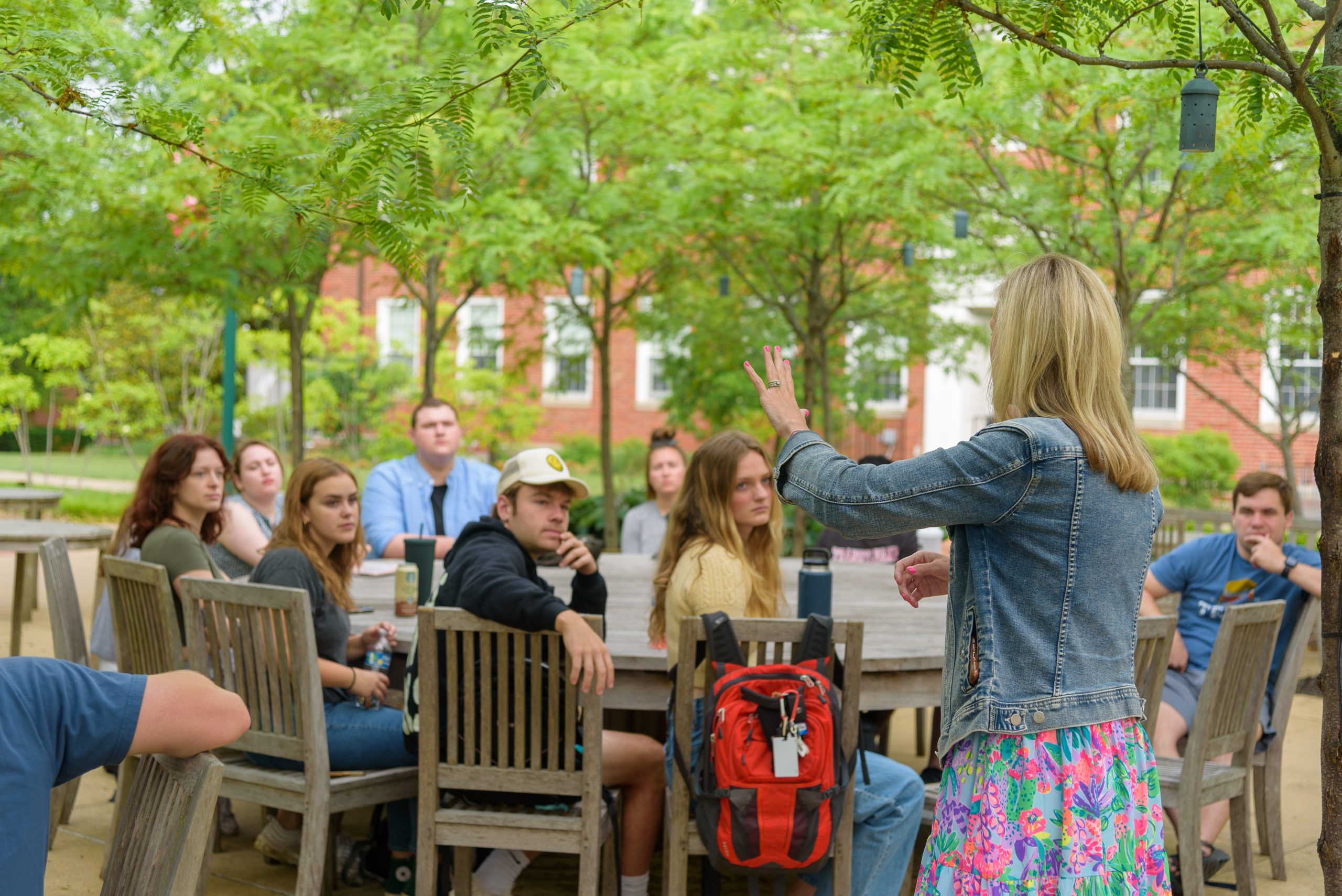 Outdoor class in spring 2022.