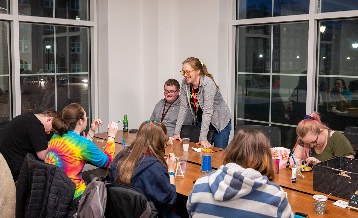 Transylvania students reconnecting with campus life at Second Engagements on Wednesday