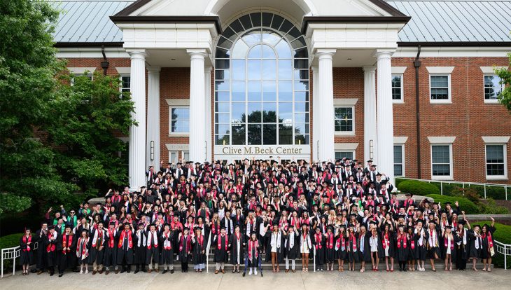 Senior class gathered for photo