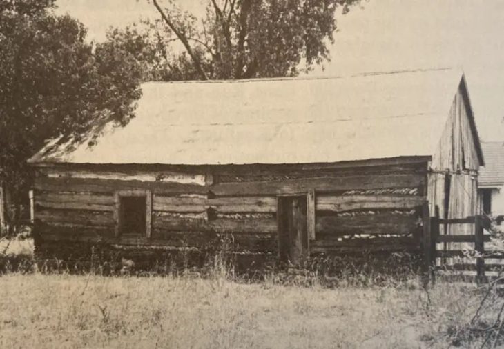 historic photo of a cabin