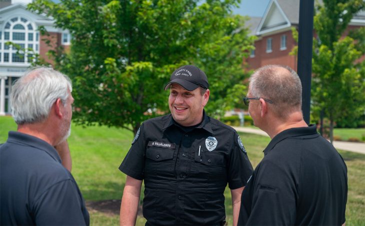 officers talking