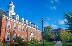 college building and sidewalk