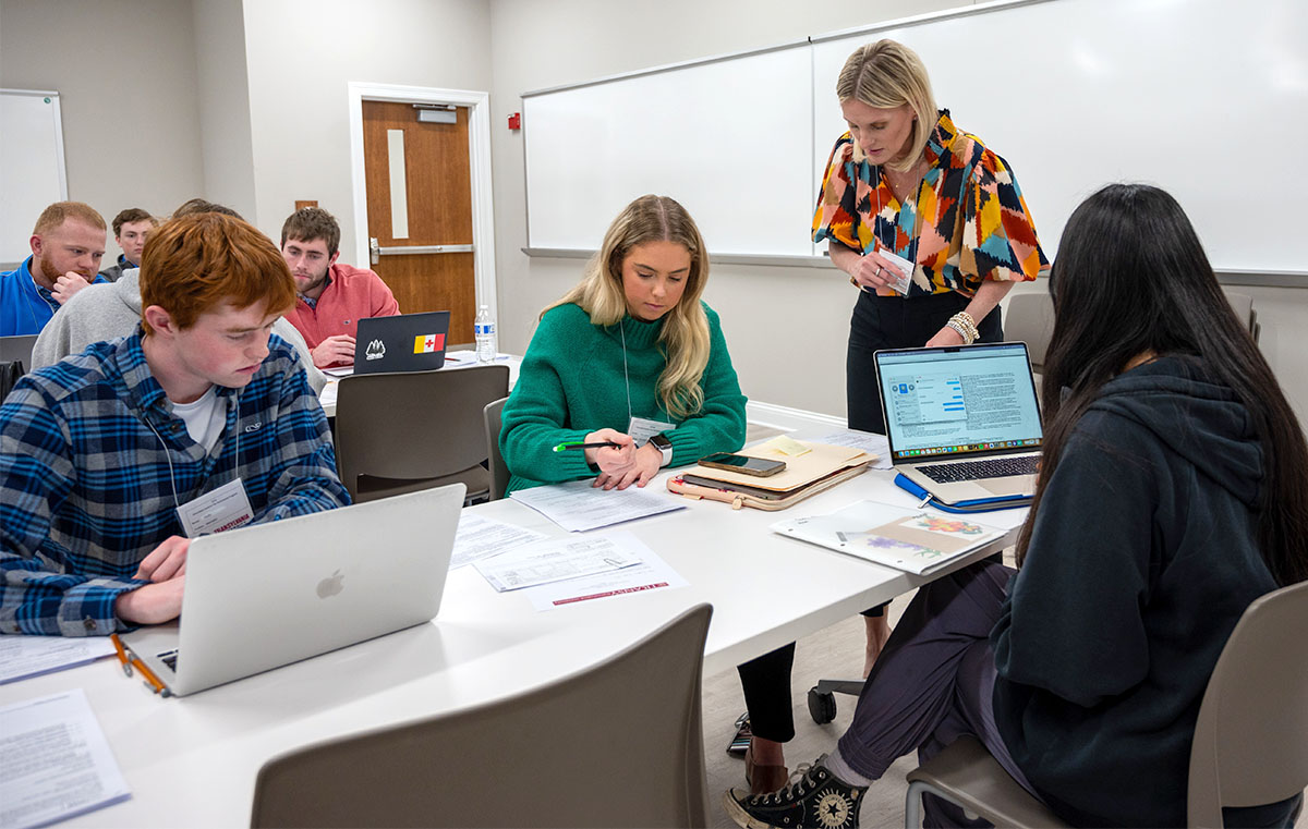 students doing tax prep