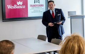 someone giving a presentation