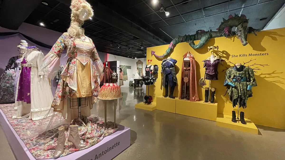 art gallery with costumes