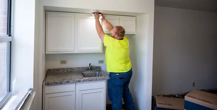 somebody working on a building