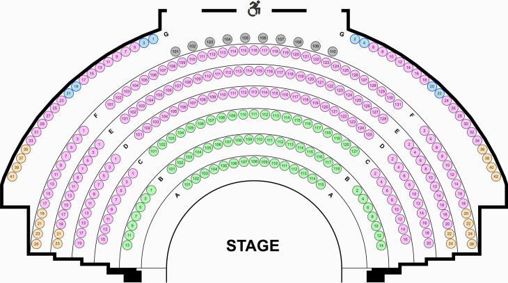 Carrick Theater Seating Chart
