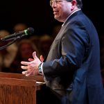 Brien Lewis addressing audience