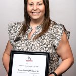 portrait of Ashley Willoughby King holding award