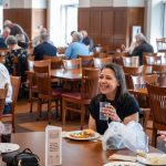 alumni having conversation