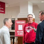 alumni having conversation