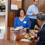 alumni having conversation