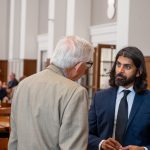 alumni having conversation